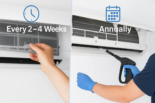 Aircon cleaning: how often & what to do